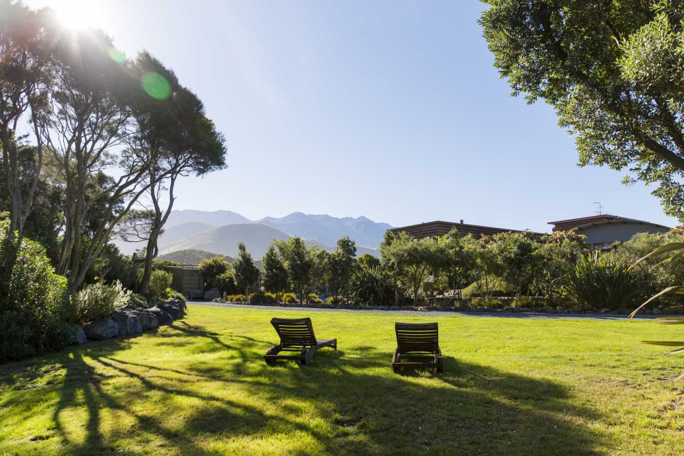 Garden view - Hapuku Lodge
