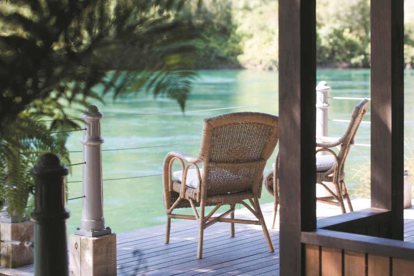 Views of the Waikato River - Huka Lodge