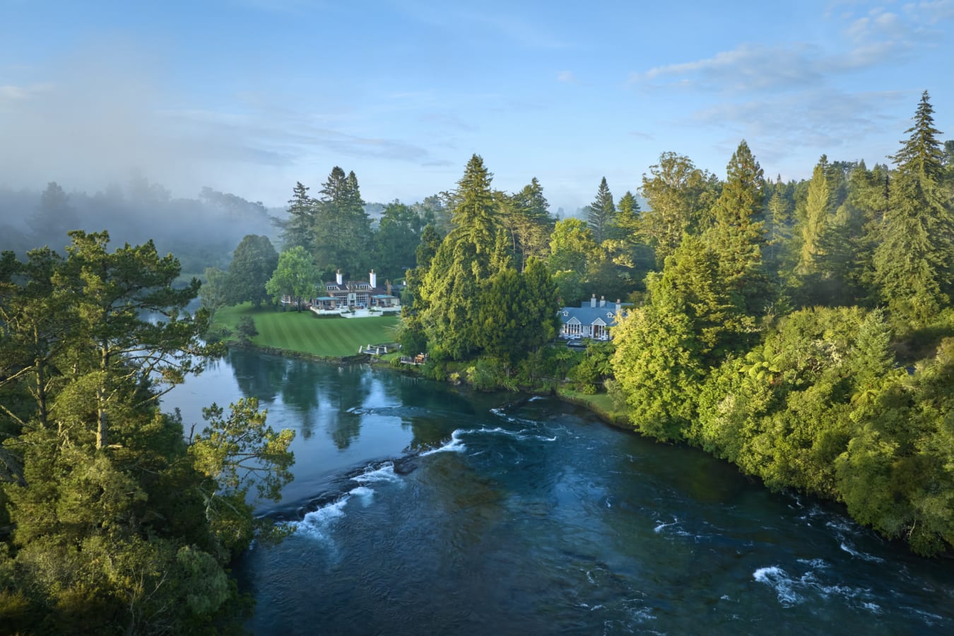 Ariel Shot over Huka Lodge