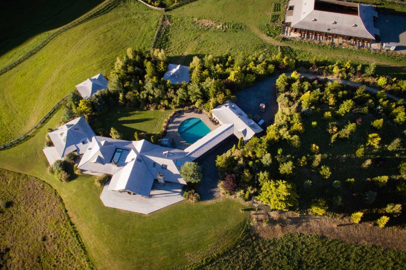 Aerial View - Mahu Whenua Ridgeline Homestead & Eco Sanctuary