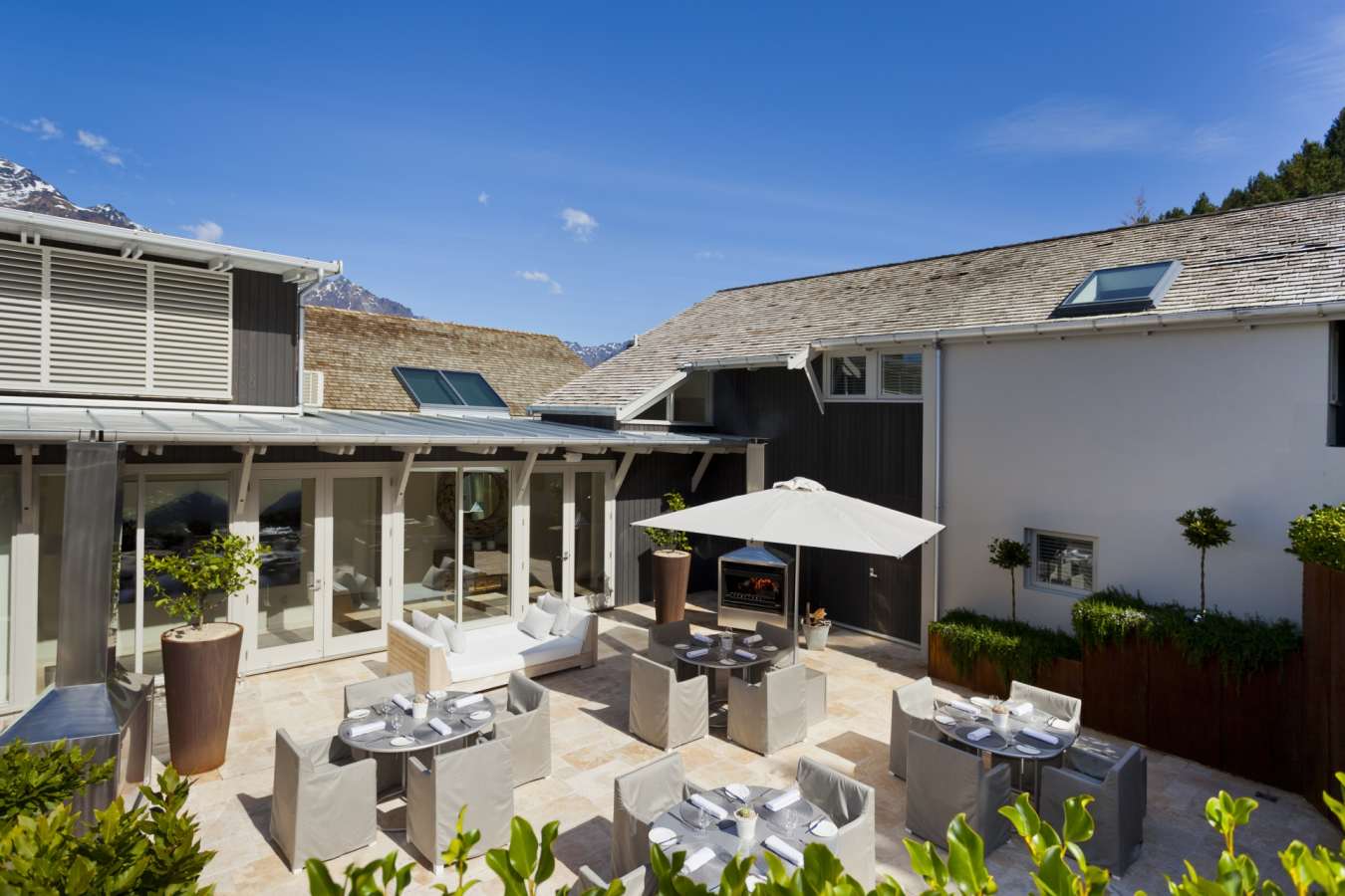 Courtyard - Matakauri Lodge