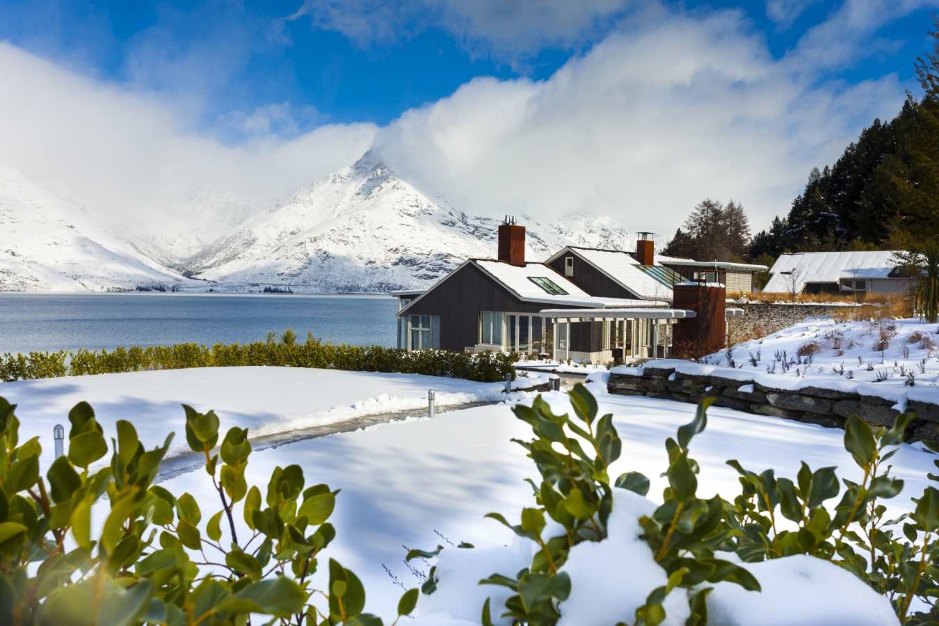 Lodge in the winter - Matakauri Lodge
