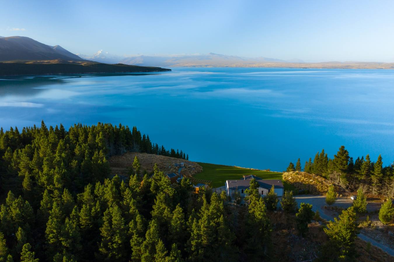 Aerial View - Mt Cook Lakeside Retreat