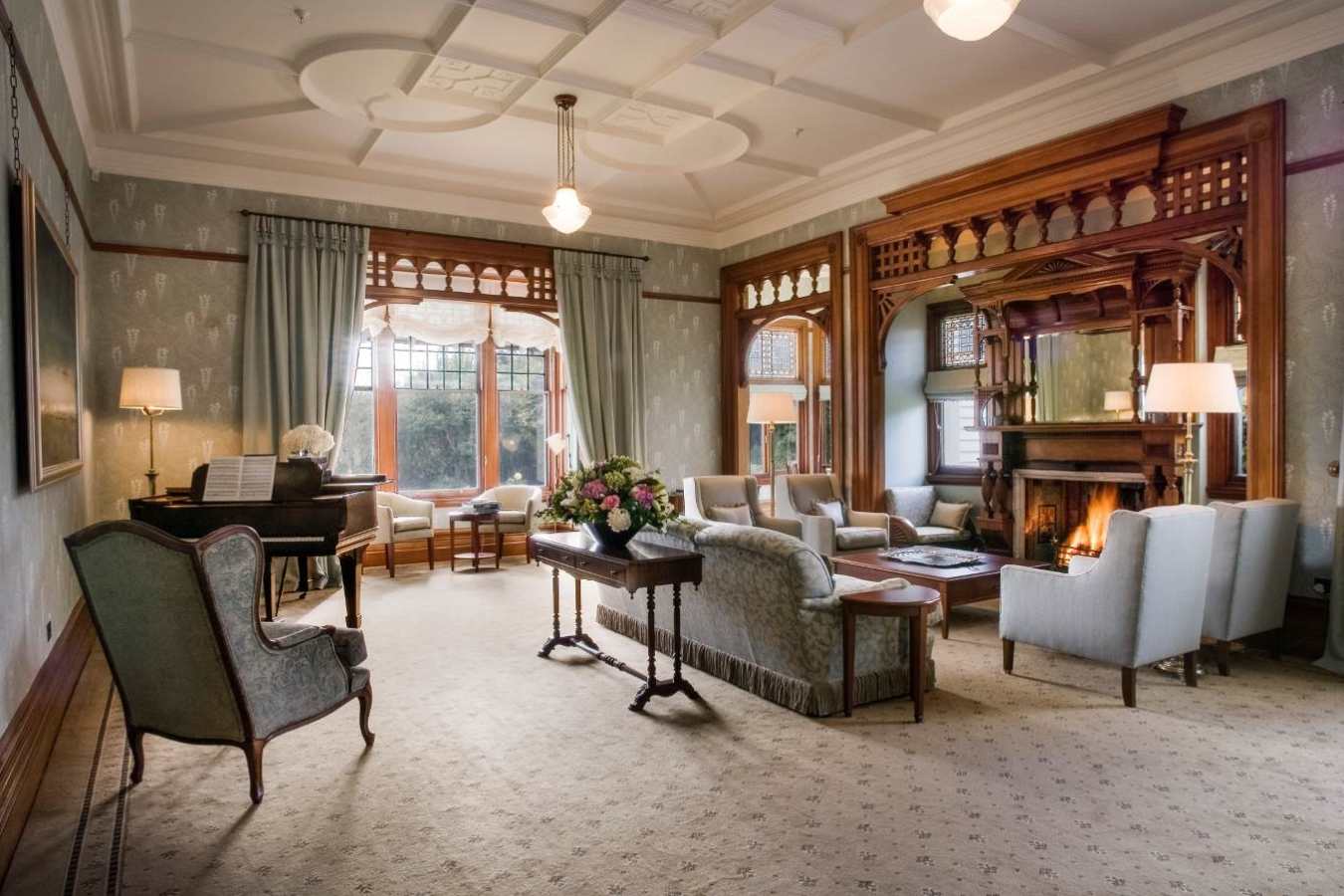 Winter Drawing Room - Otahuna Lodge