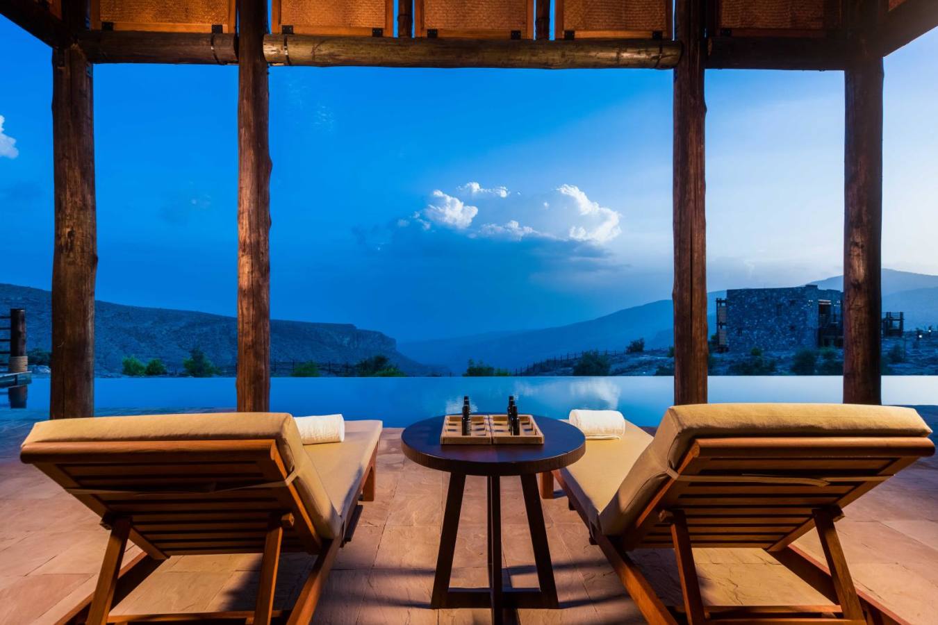 Pool at Dusk - Alila Jabal Akhdar