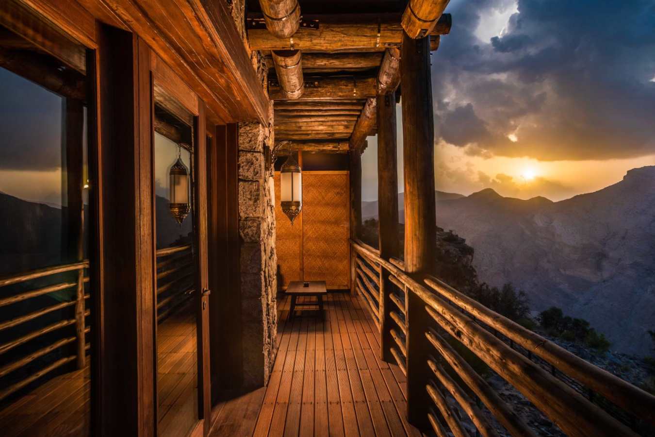 Balcony at Dusk - Alila Jabal Akhdar