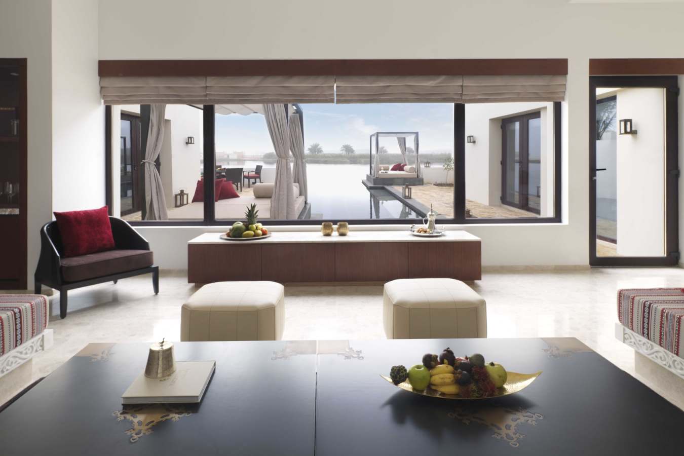 2 Bed Garden View  Pool Villa Lounge - Anantara Al Baleed Resort Salalah