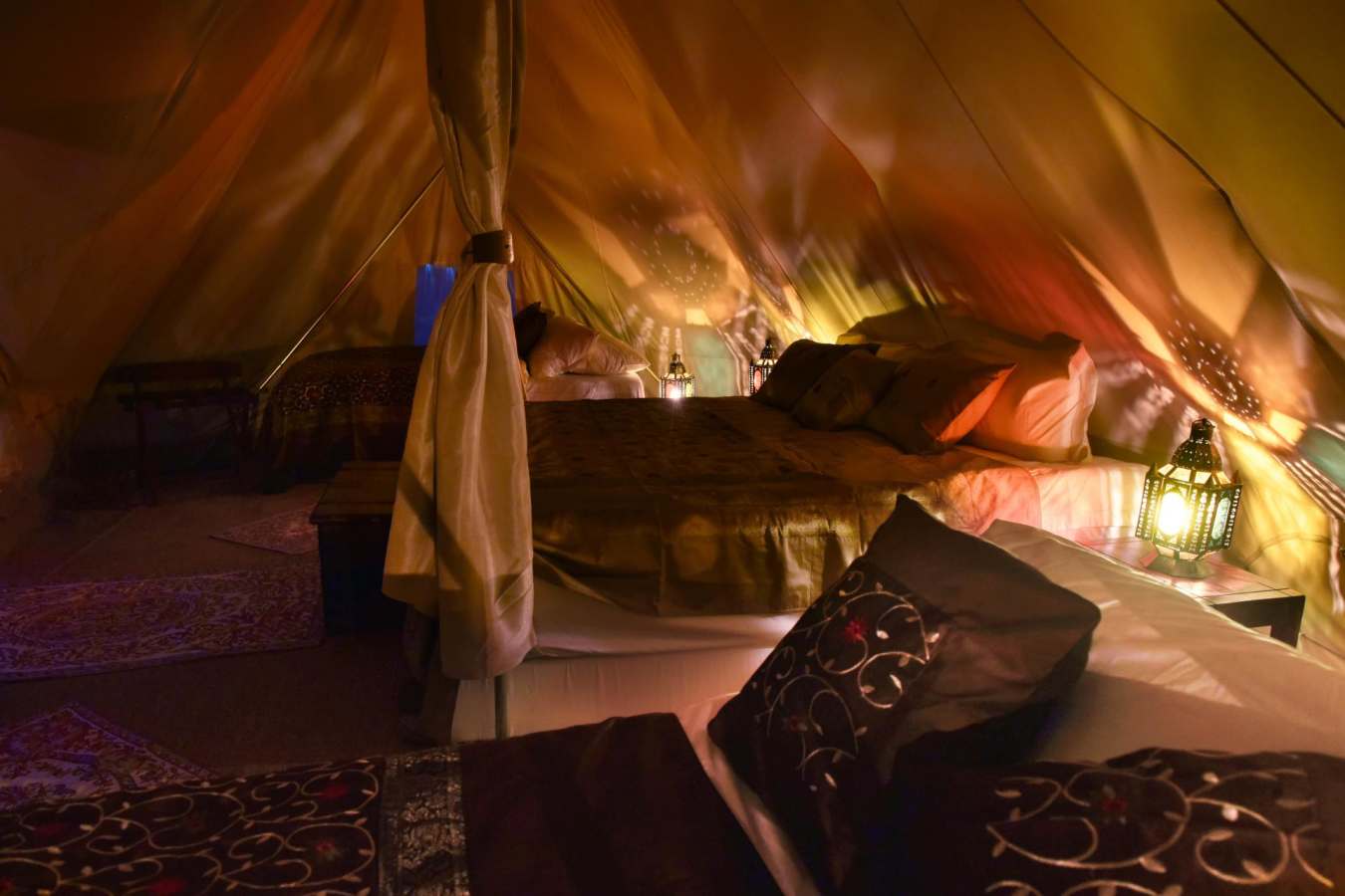 Family Tent in the Evening - Canvas Club