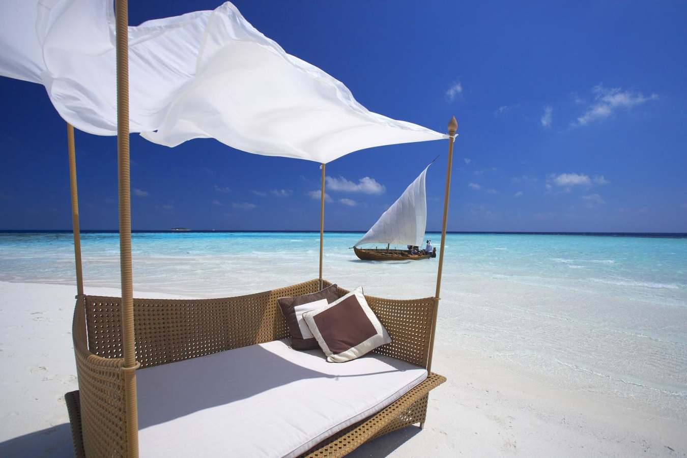 Day bed with Dhoni - A Honeymoon to Oman and the Maldives