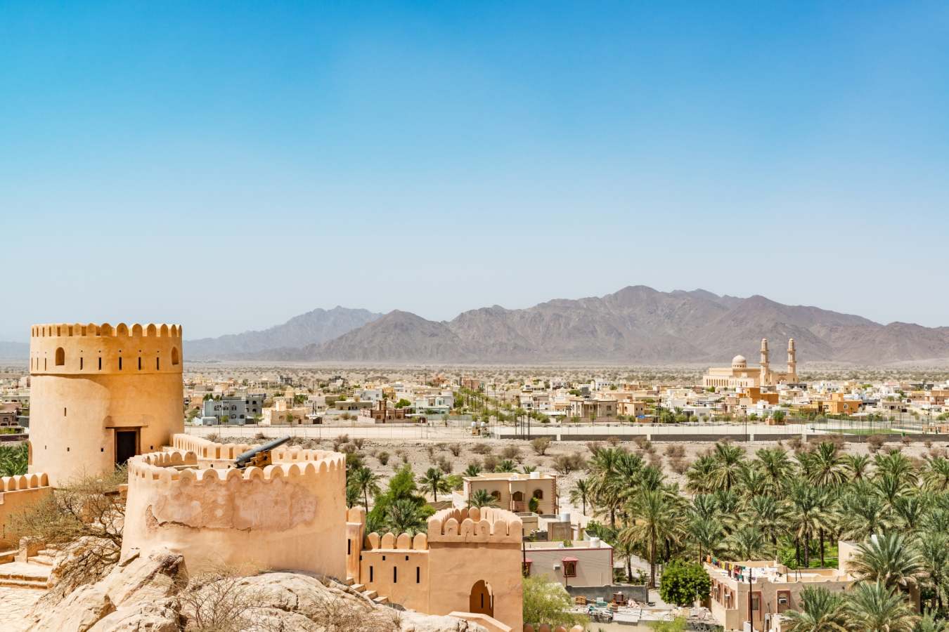Mountains, Muscat and Beach