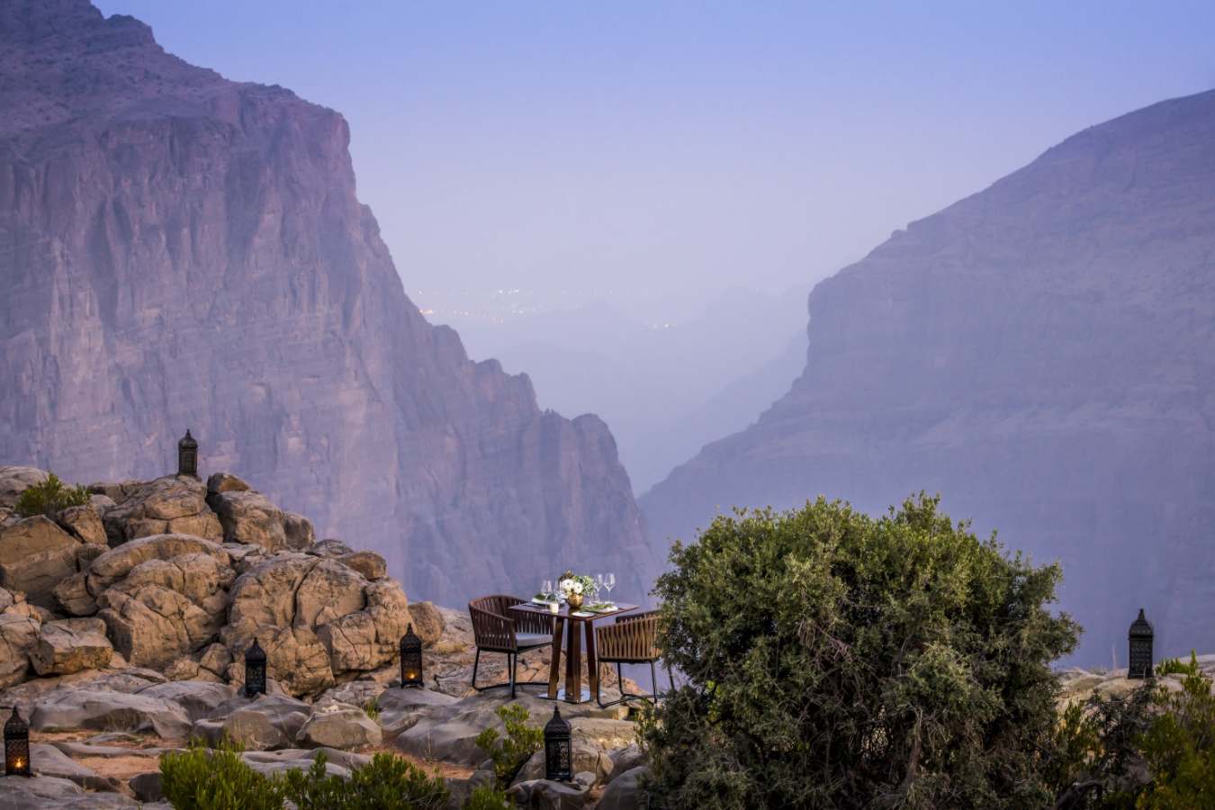 Private dining in Al Hajar Mountains