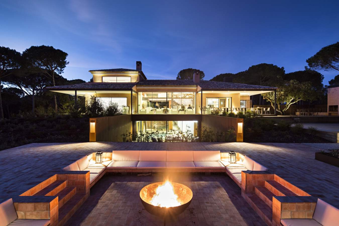 Exterior at night