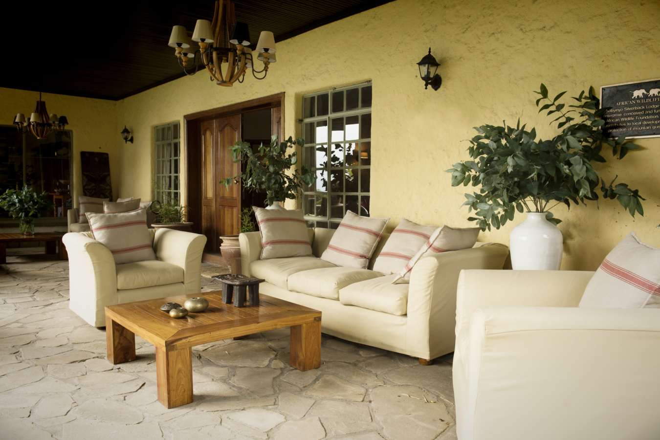 Outside lounge - Sabyinyo Silverback Lodge