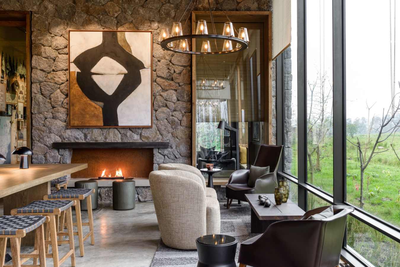Lounge at Singita Kwitonda