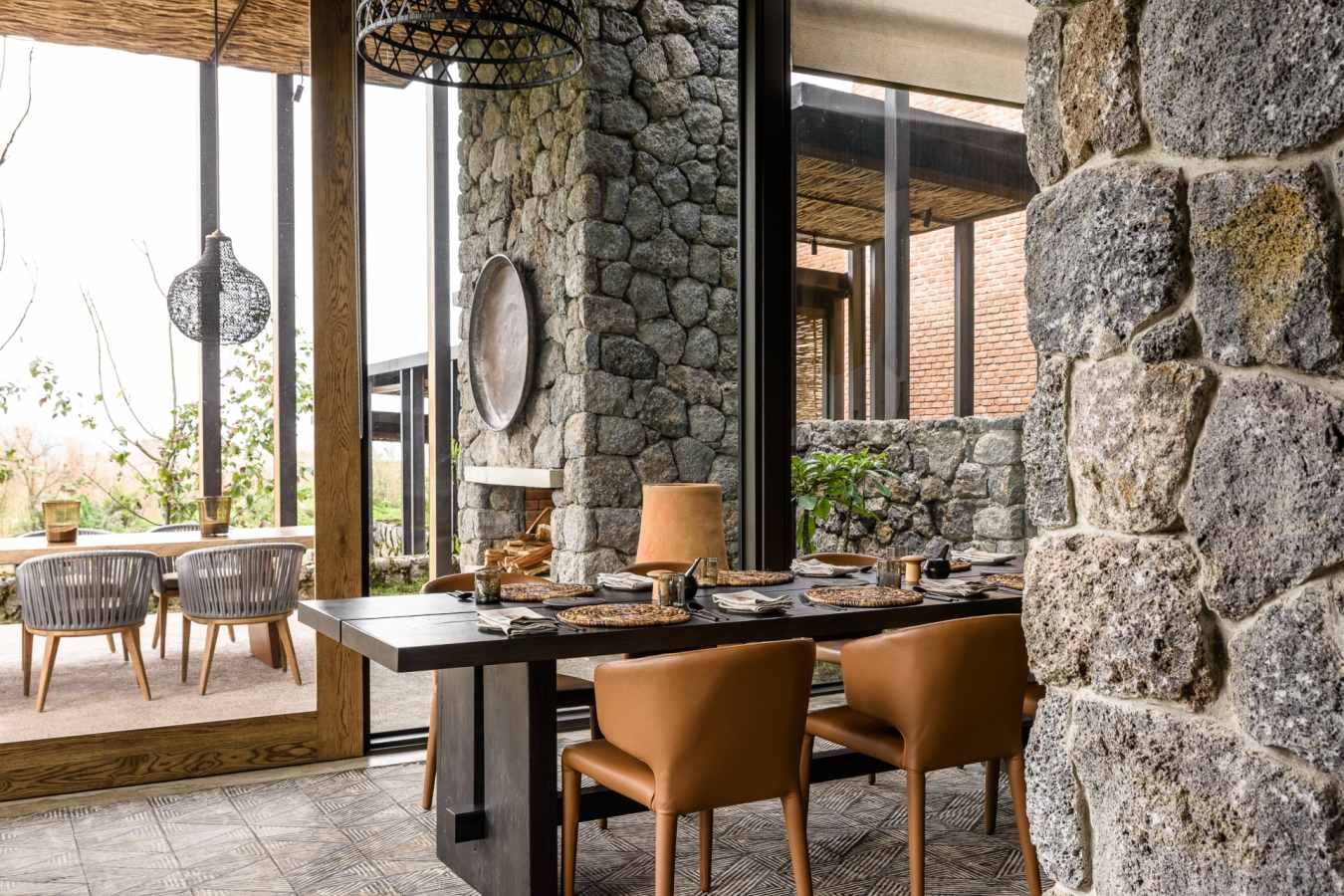 Dining area at Singita Kwitonda