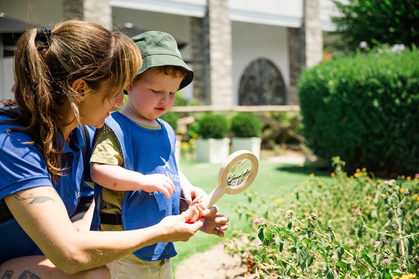 Child playing outside