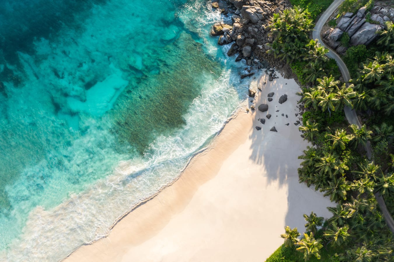 Aerial View of beach 