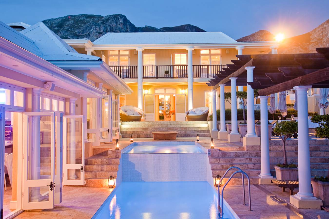 Pool at night - Birkenhead House