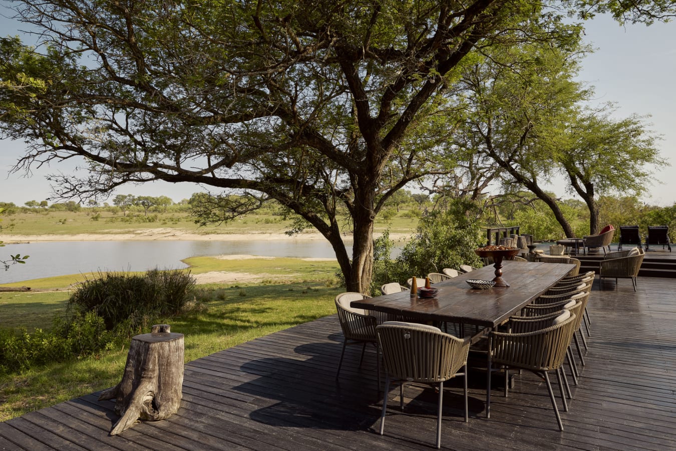 Deck and lake view