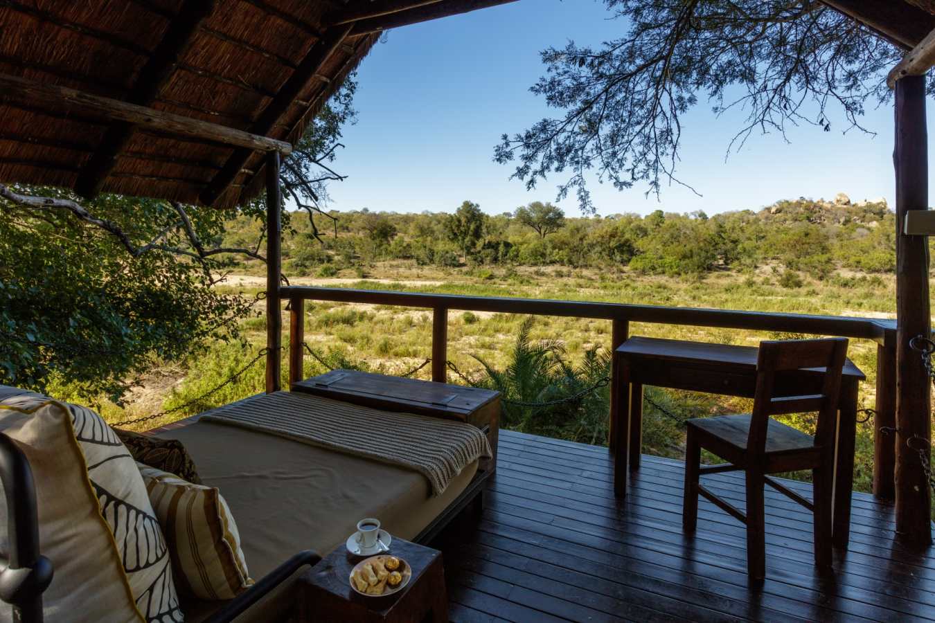 Day bed with a view  at Jock Safari Lodge