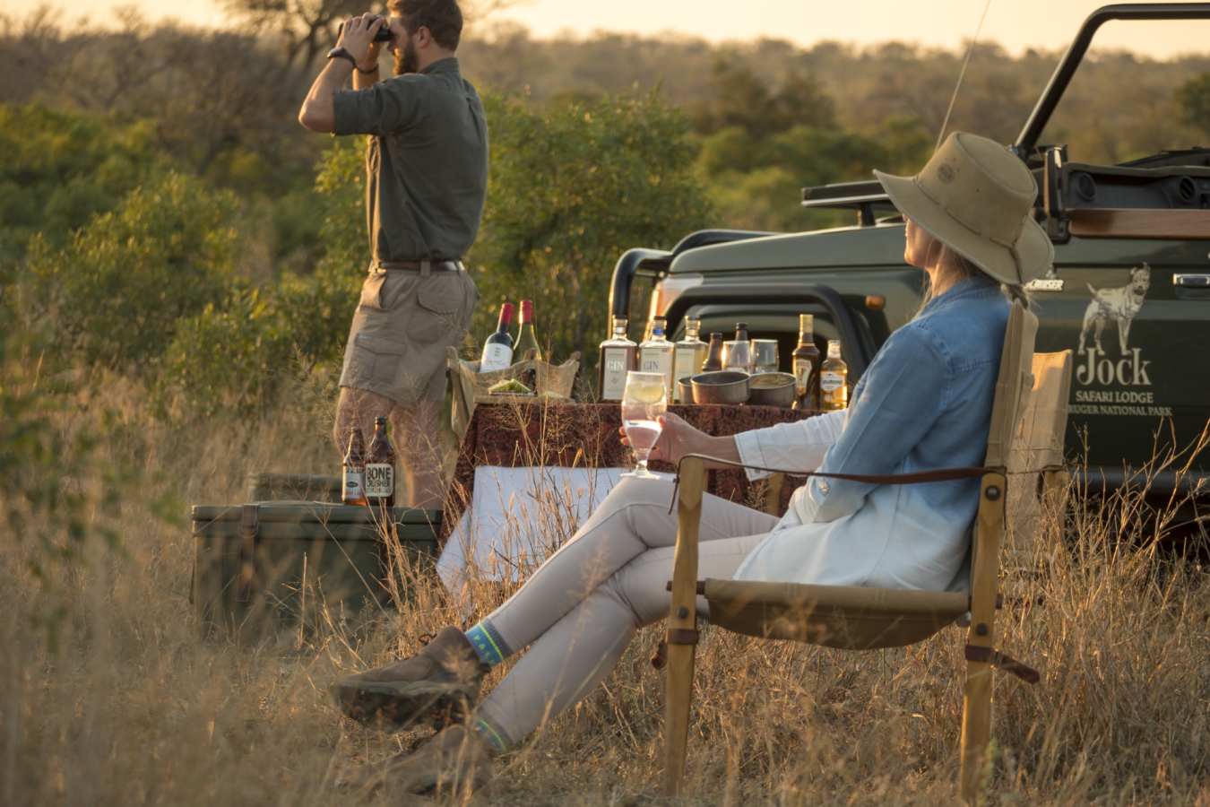 Sundowners at Jock Safari Lodge