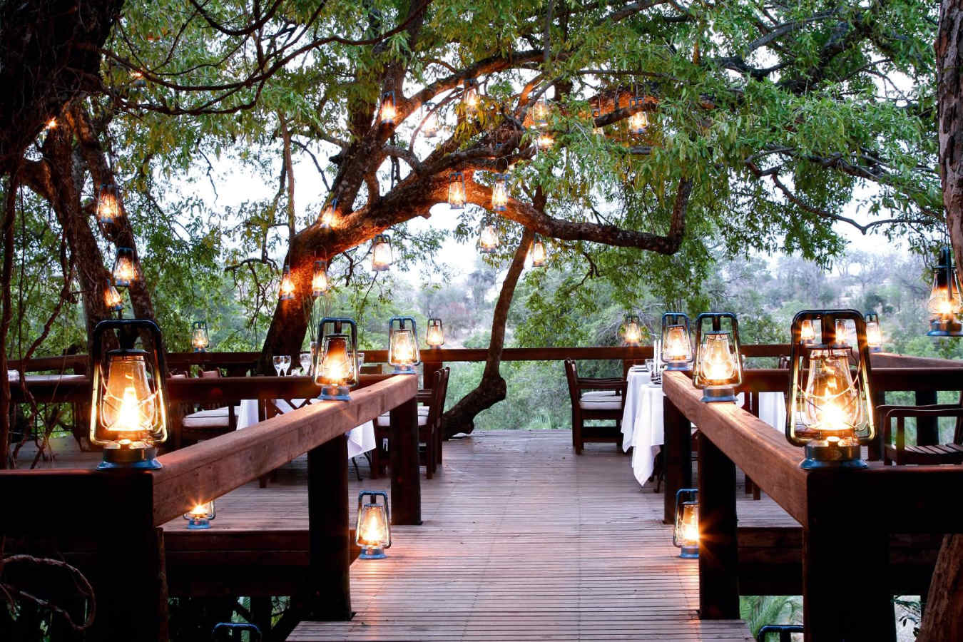 Dining Deck - Londolozi Private Game Reserve