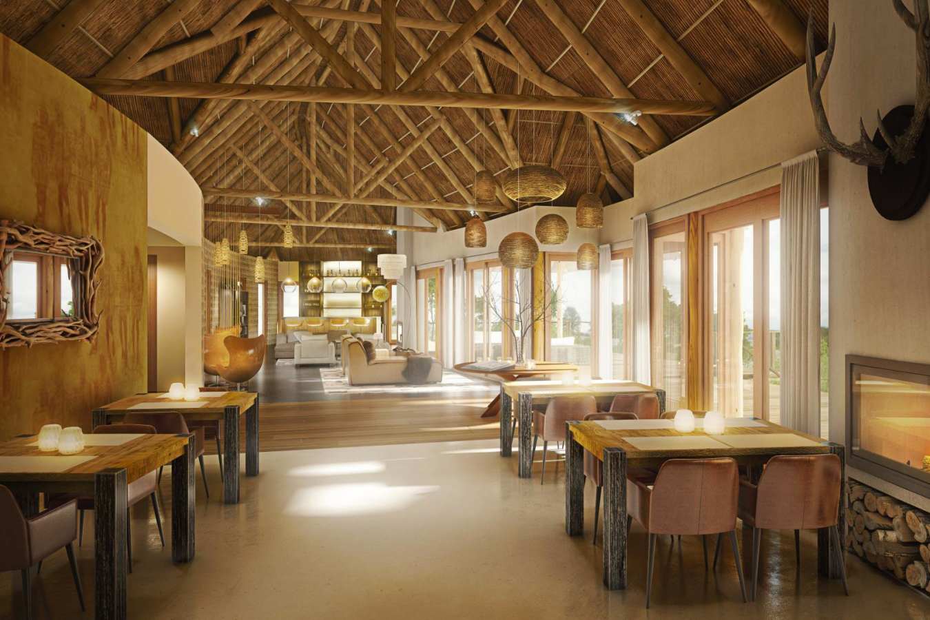 Lodge interior - Mhondoro Game Lodge