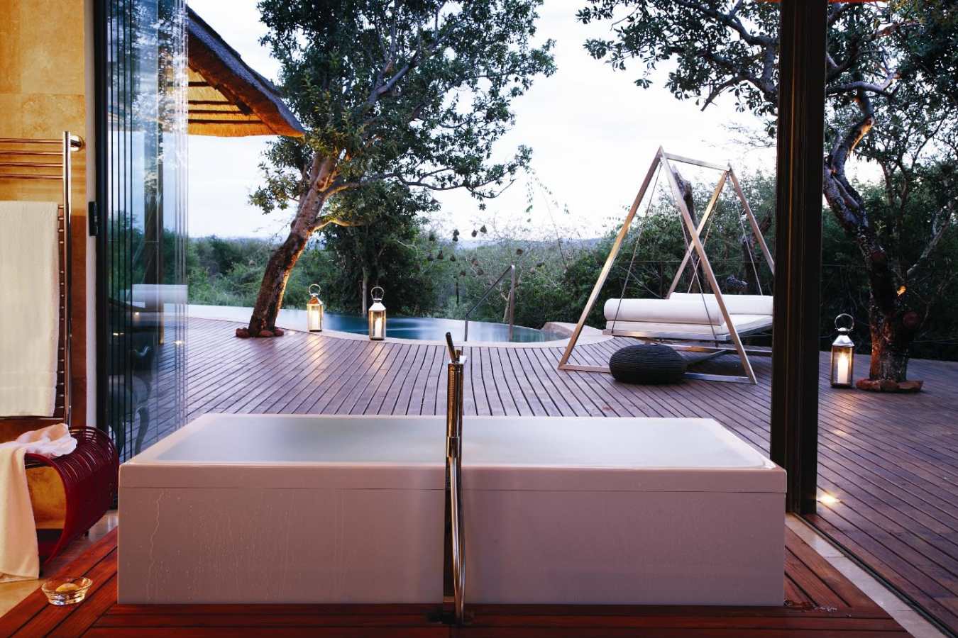 View from Bathroom - Molori Safari Lodge