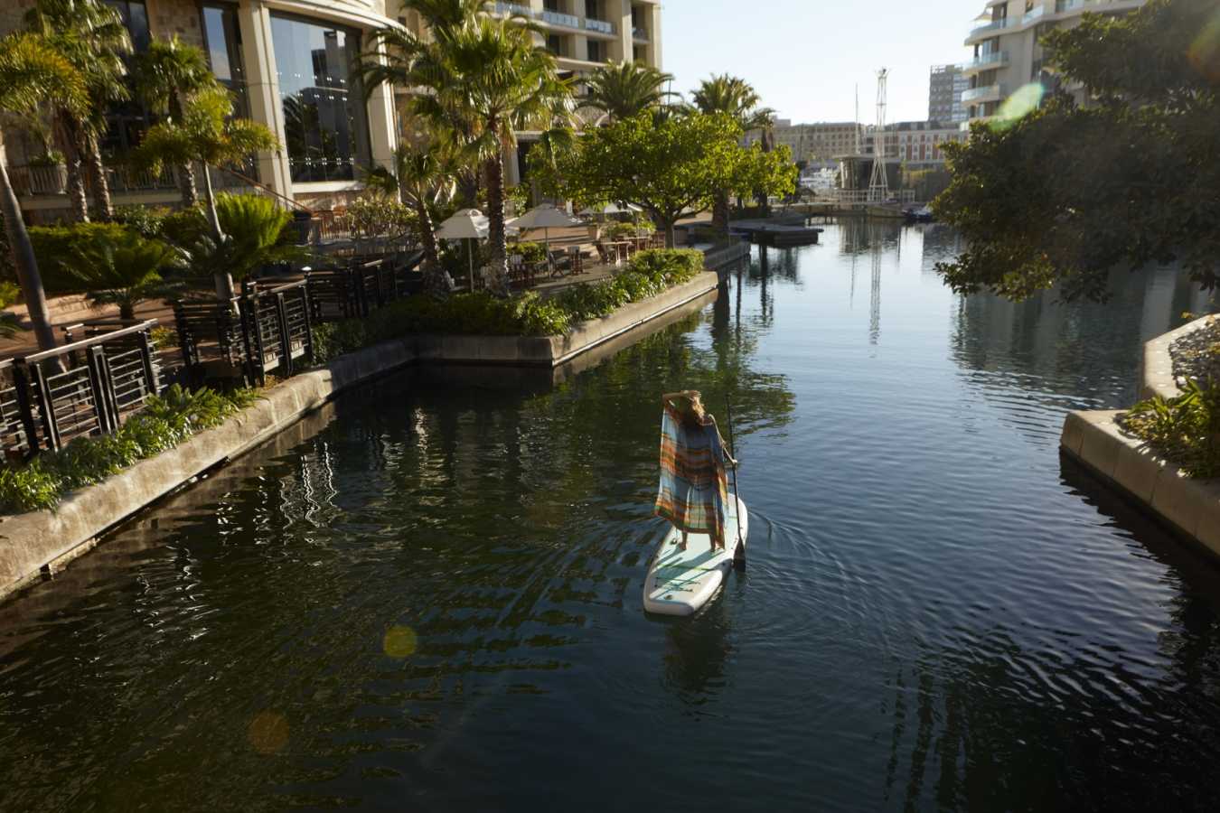 Paddle boarding at OneOnly Cape Town