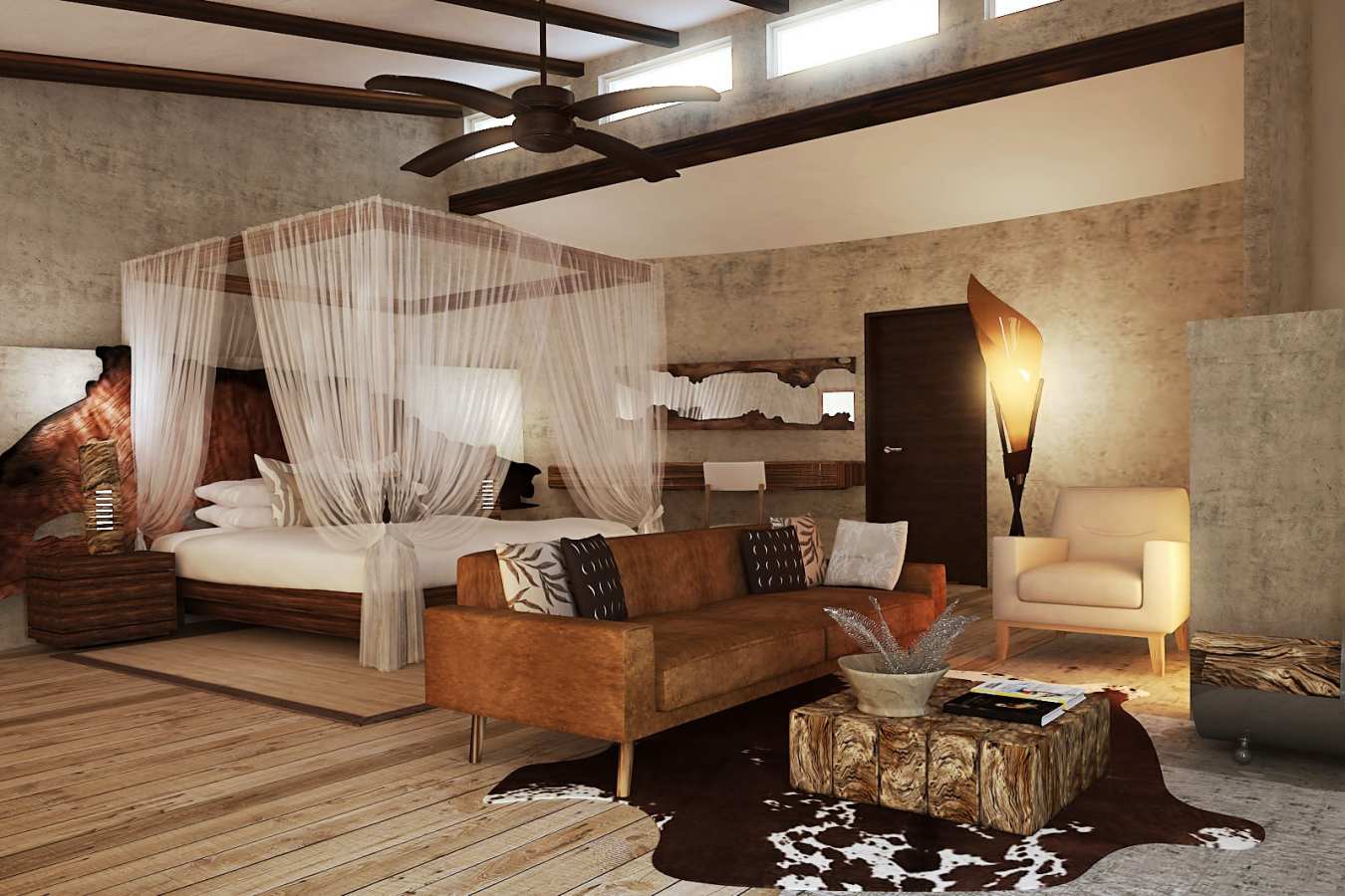 Honeymoon Villa Interior - Rhino Ridge Safari Lodge