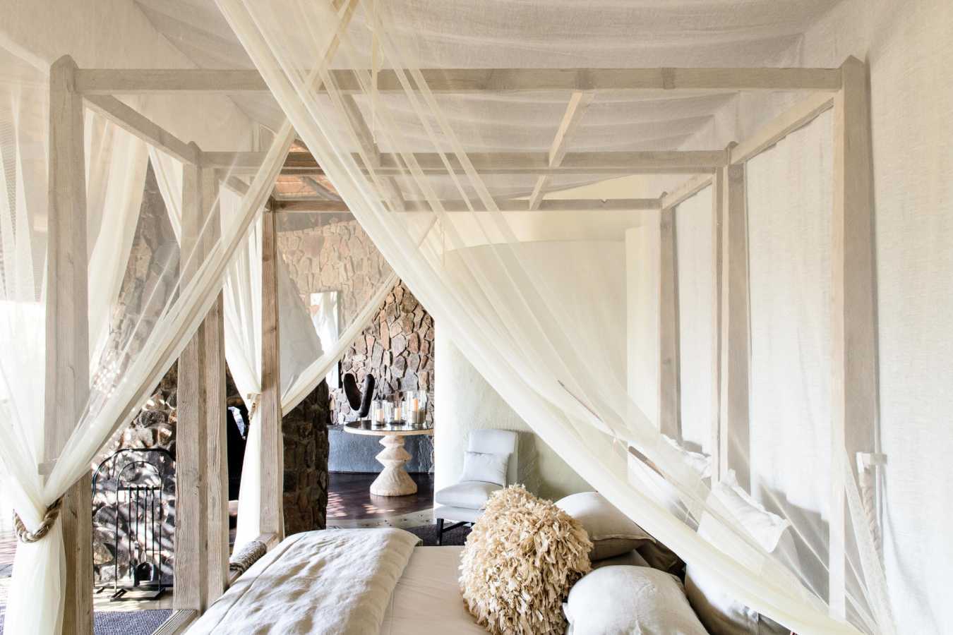 Bedroom at Singita Boulders 