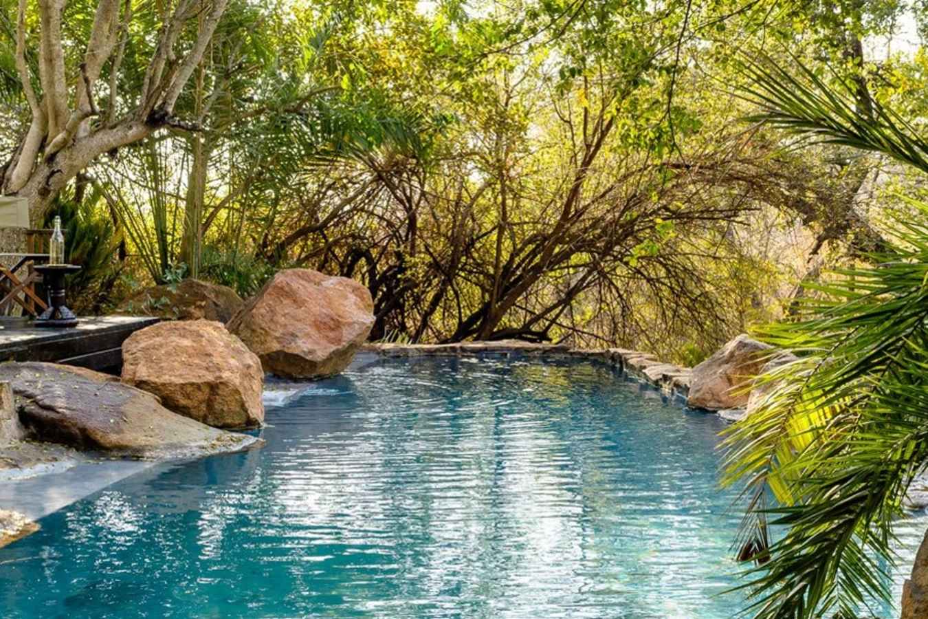 Poolside seat - Singita Ebony Lodge