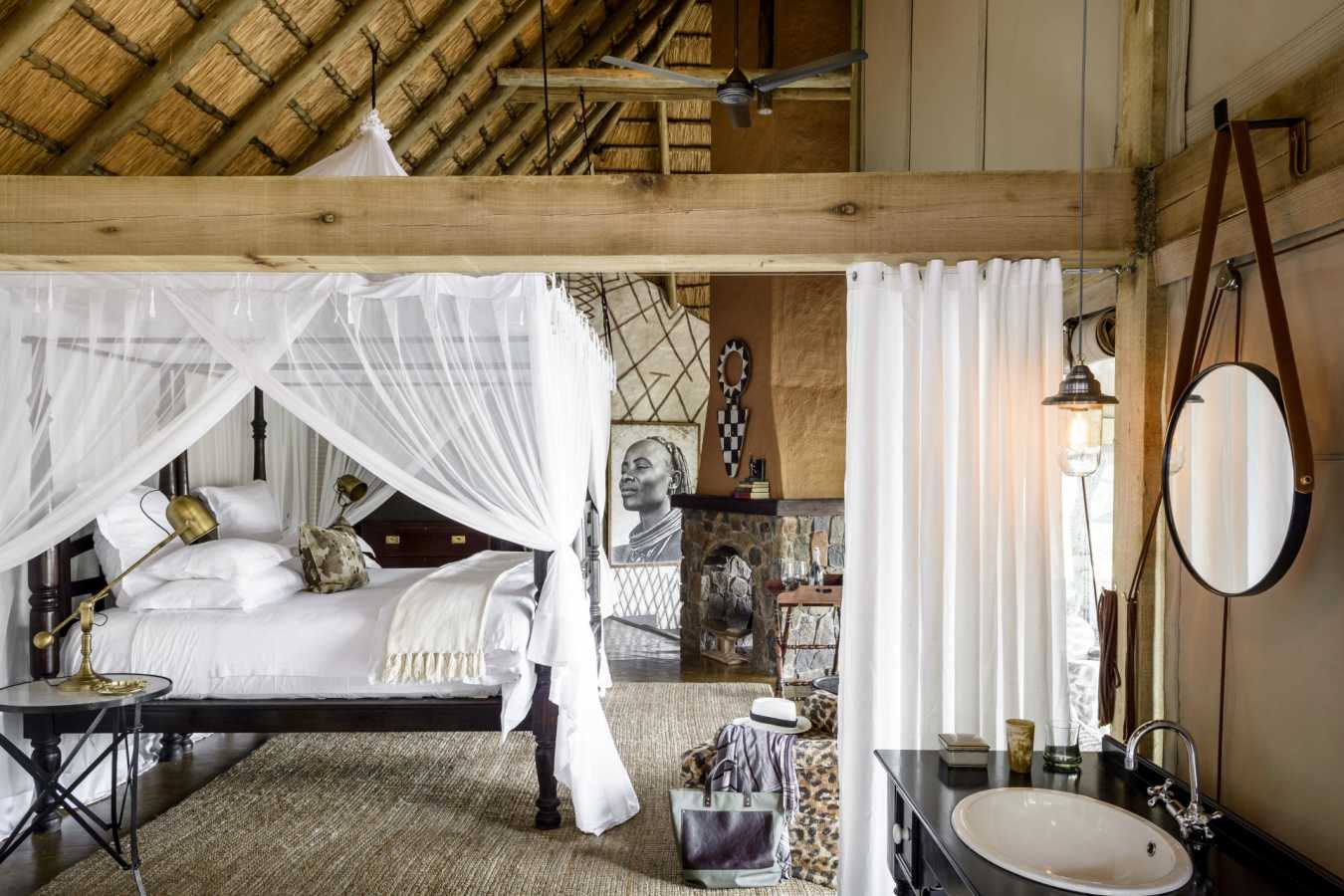 Bedroom at Singita Ebony 