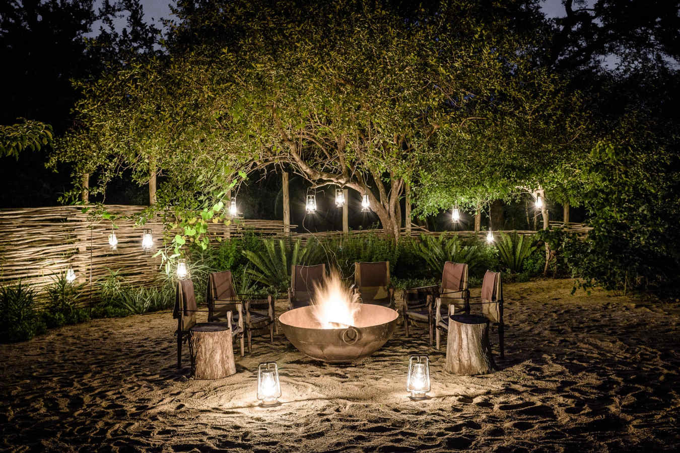 Firepit at Singita Ebony 