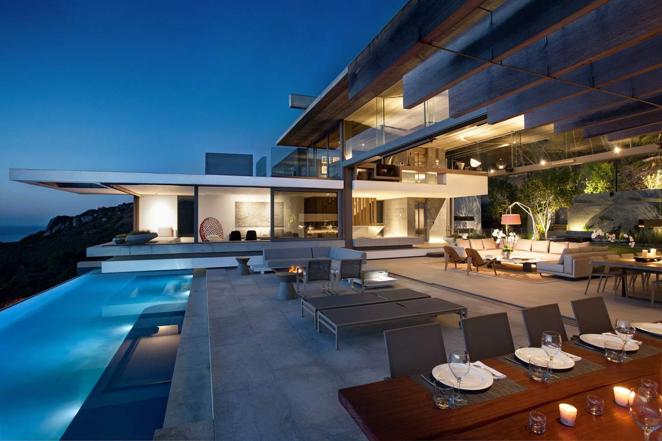 Swimming pool at Beyond private residence  