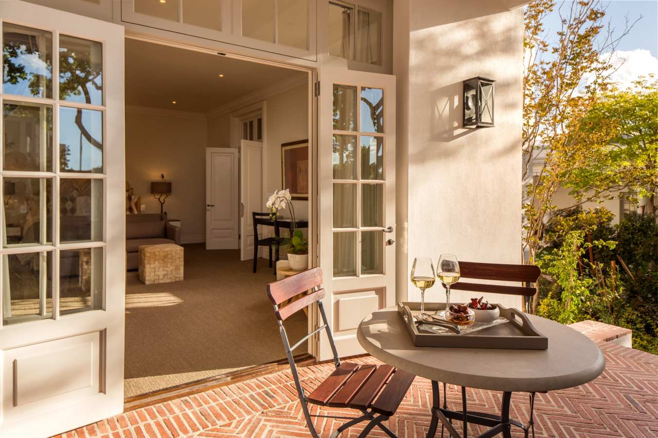 Leeu house Garden Suite terrace