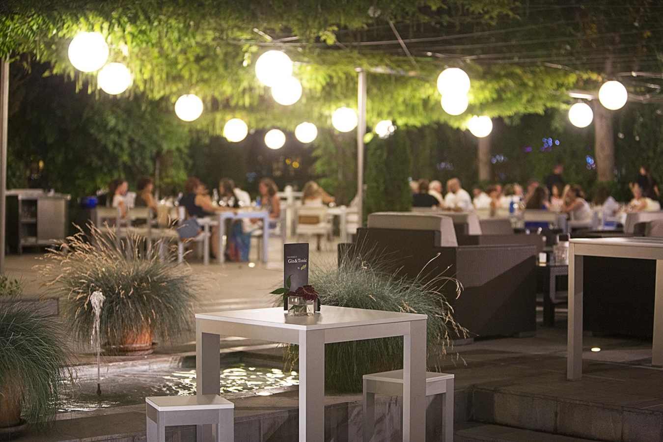 Terrace at night - Hospes Palacio de los Patos