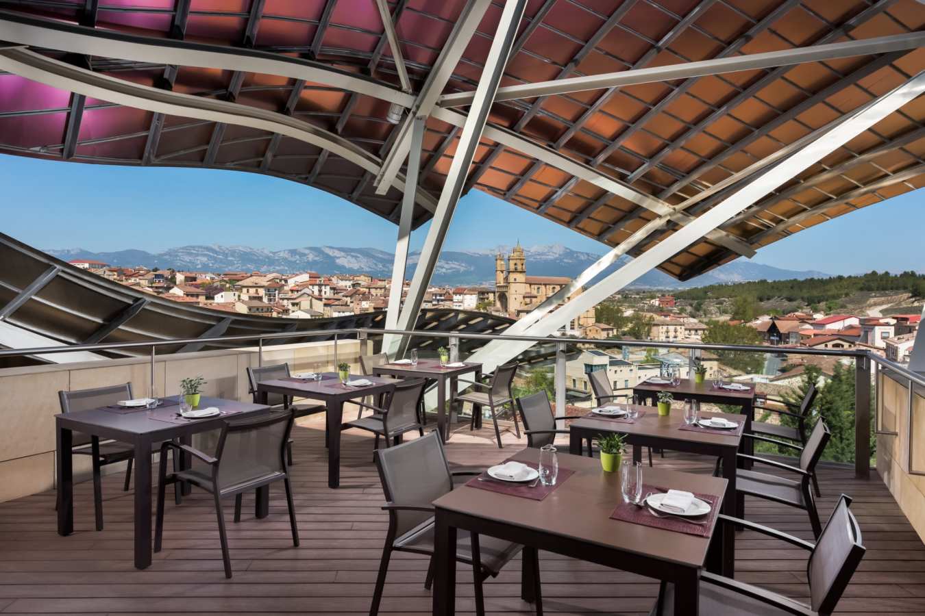 Restaurant terrace - Hotel Marques de Riscal