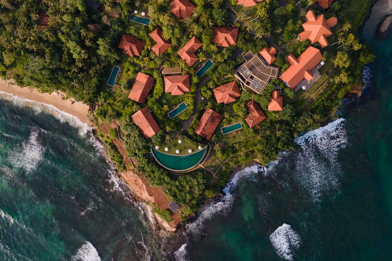 Birds eye view - Cape Weligama 