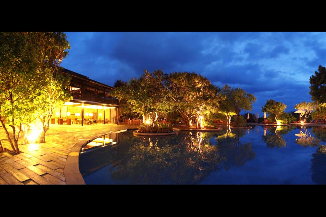 Pool at Dusk - Cinnamon Wild
