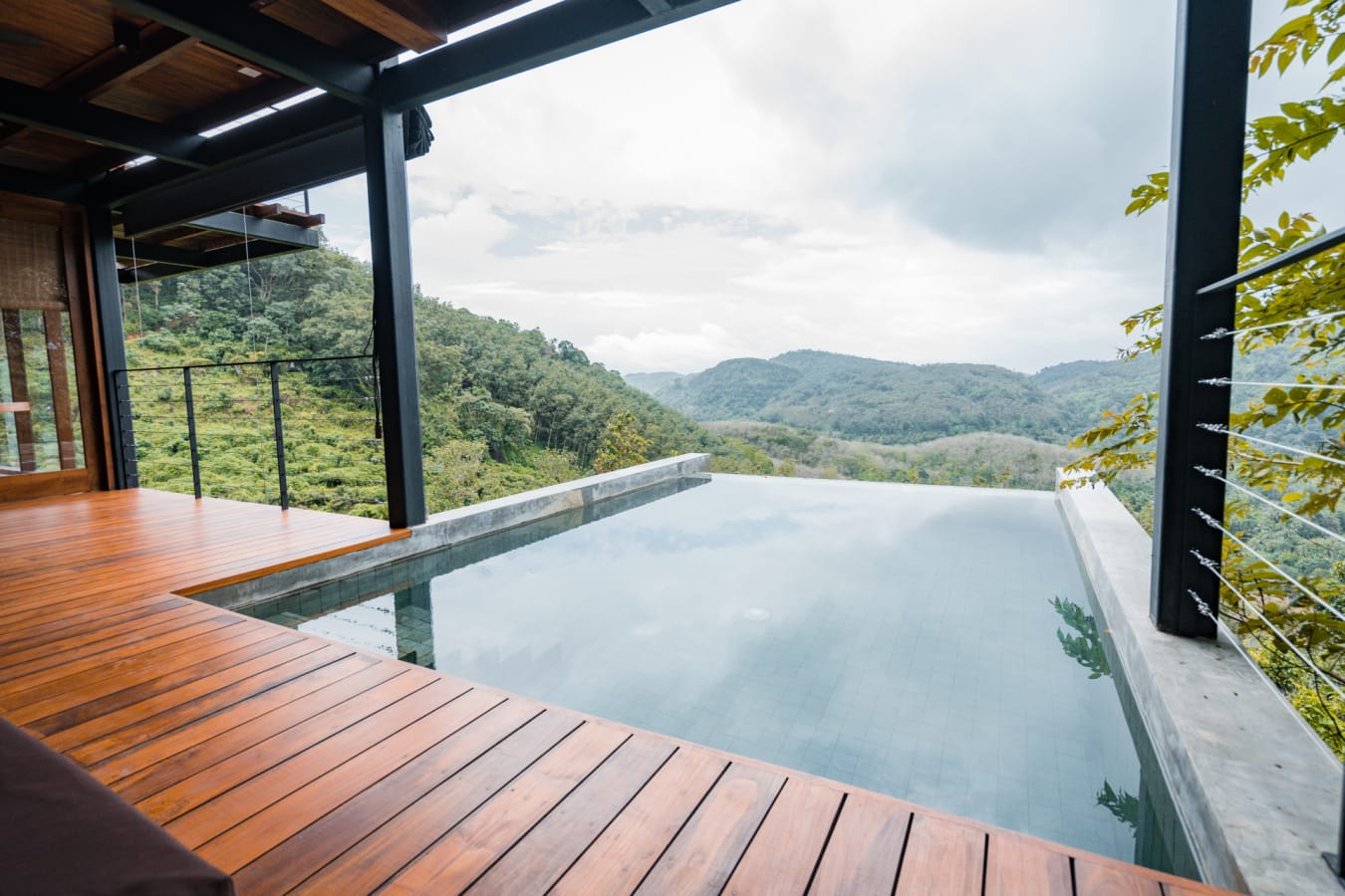 View from pool at Glenross Living in Sri Lanka