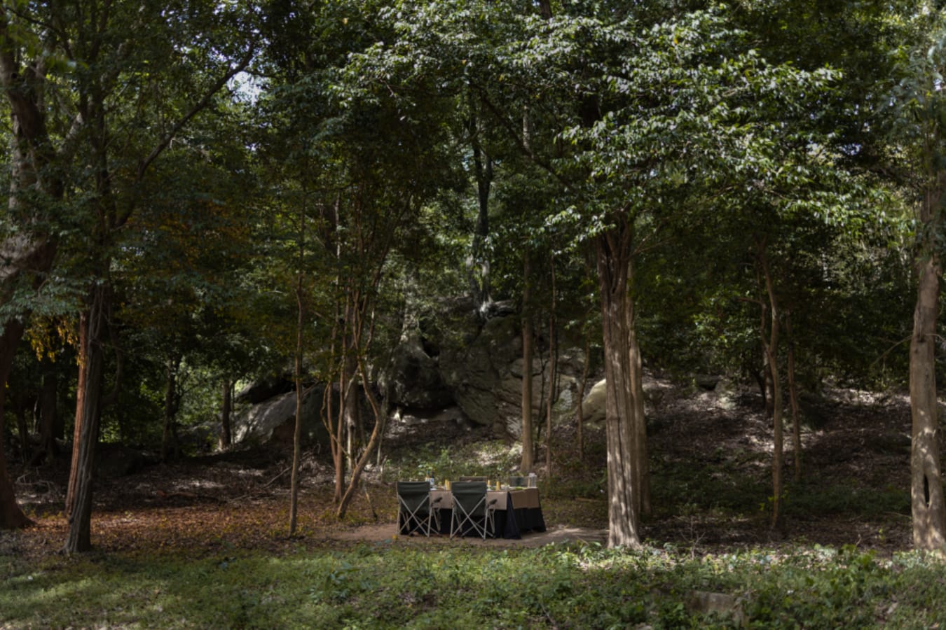 Dining Set Up - Kumana Under Canvas 