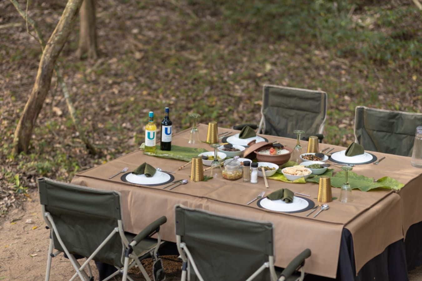 Lunch set up - Kumana Under Canvas 