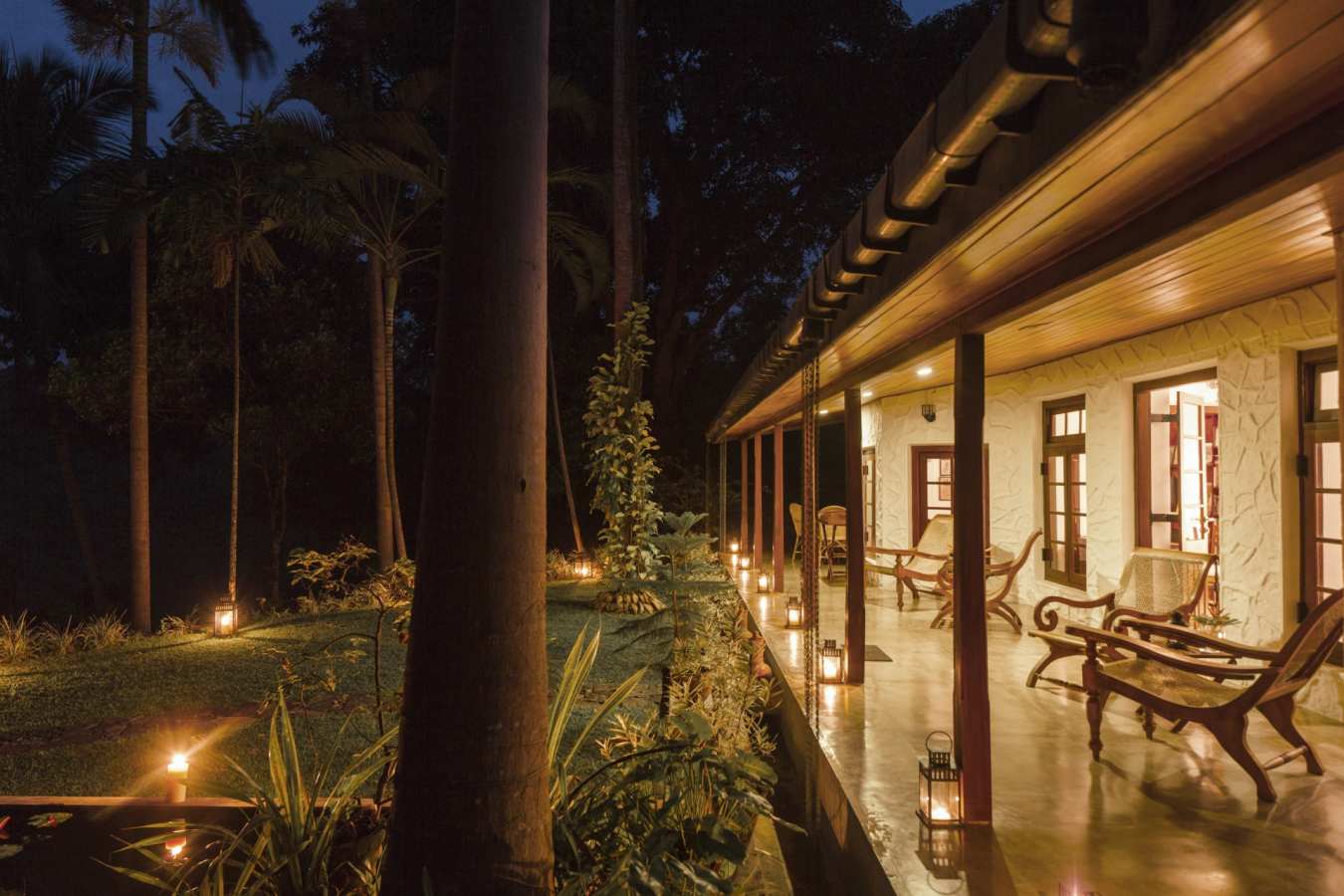Verandah by night - Rosyth Estate