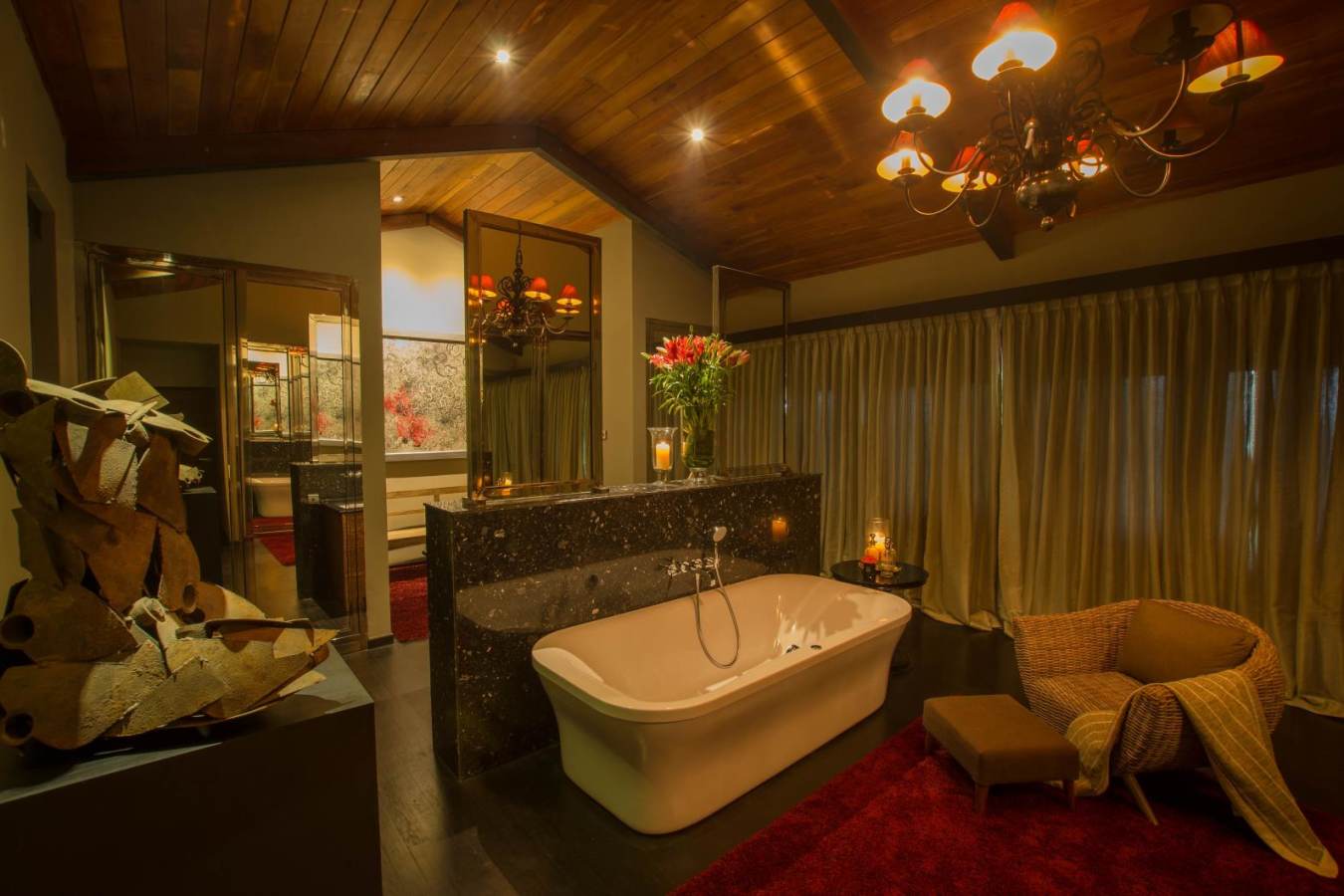 Executive Suite Bathroom - Stone House