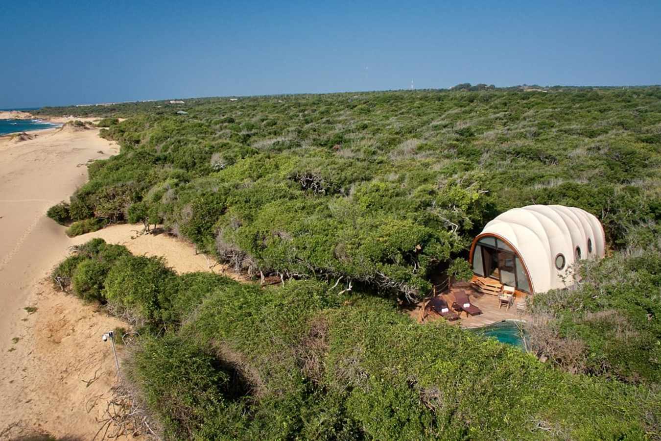 Cocoon view of the beach - Wild Coast Tented Lodge 