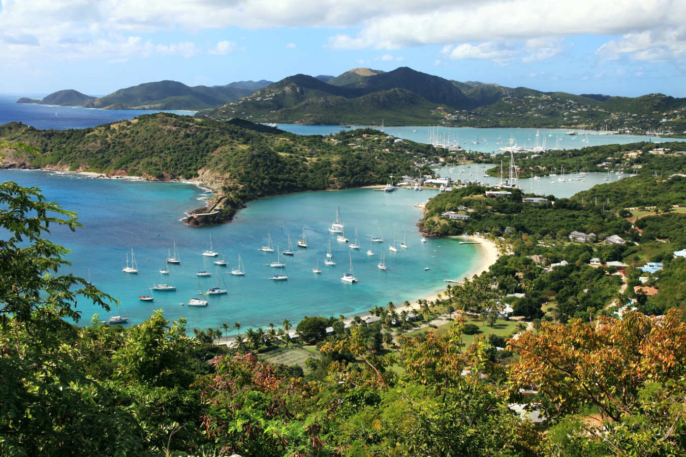 Aerial view of Antigua