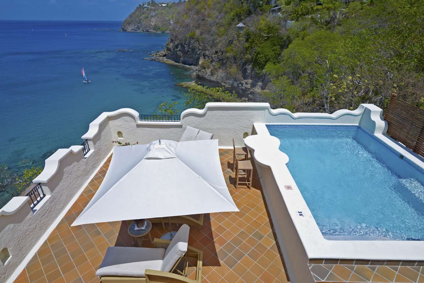 Ocean View Villa Suite with Pool and Roof Terrace - Cap Maison St Lucia