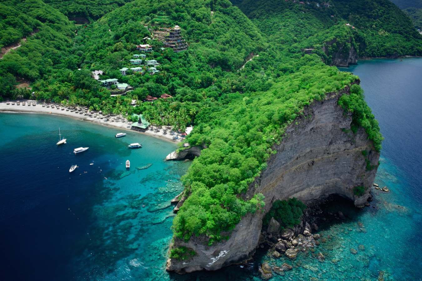 Aerial View - Jade Mountain