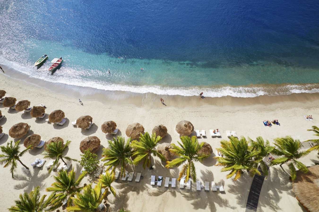 Aerial view of the Beach